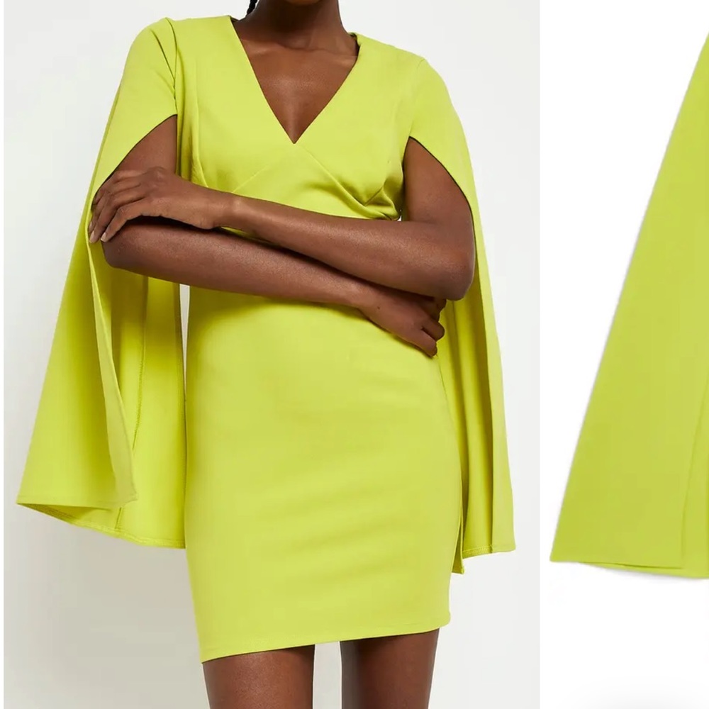 River Island Cape Sleeve mini dress.